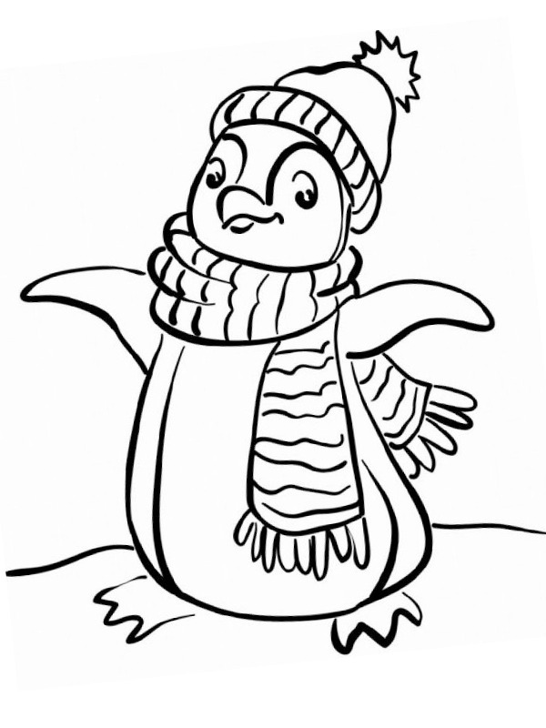 Pingwin kolorowanki